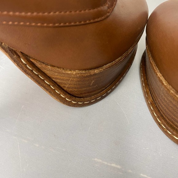 Giampaolo Viozzi Brown Leather Platform Bootie 38 - Picture 6 of 8